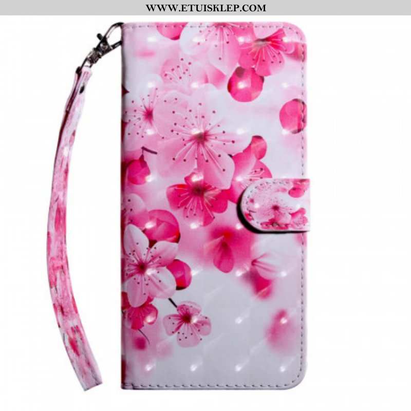 Etui Na Telefon Pokrowce do Samsung Galaxy S22 5G Różowe Kwiaty